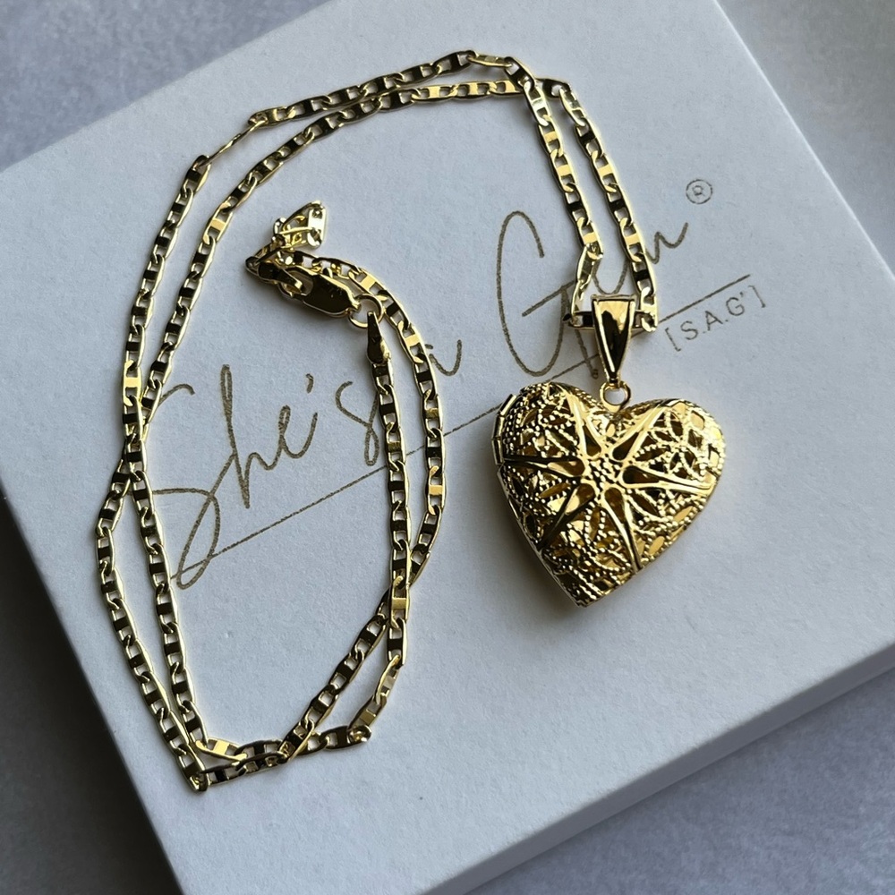 Gold Filled Heart Pendant Necklace